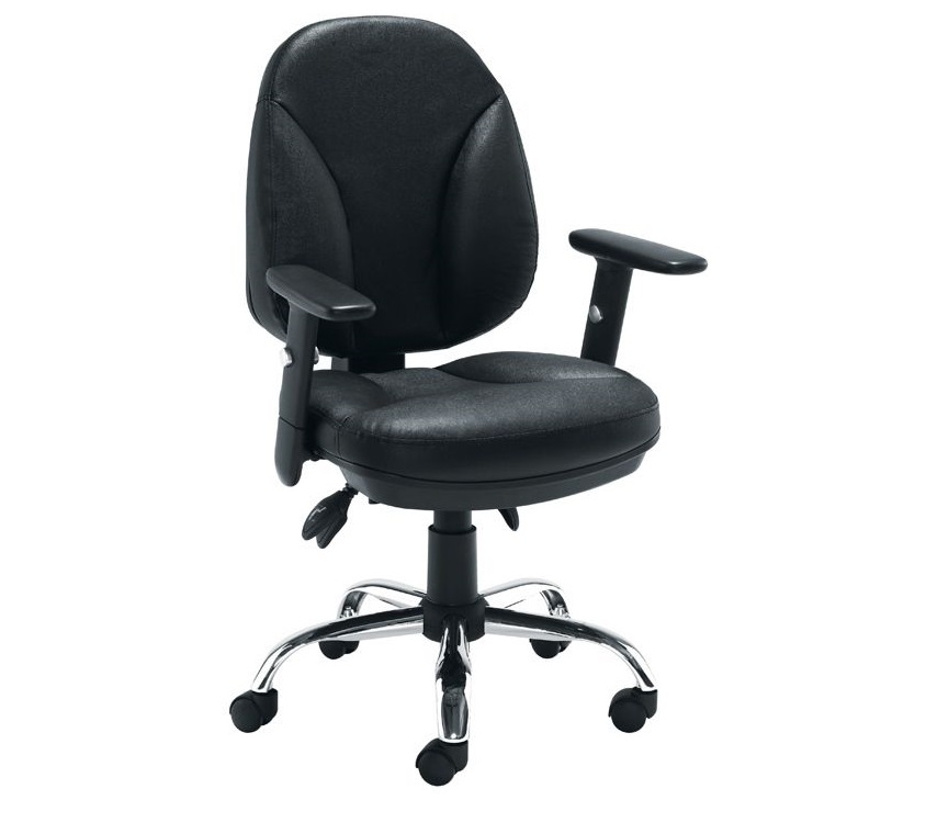 Puma stylish leather like ergonomic office chair